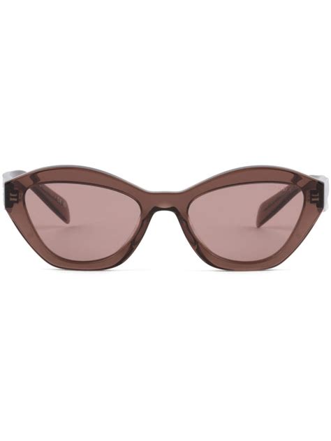 prada symbole sunglasses cat eye|More.